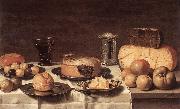 SCHOOTEN, Floris Gerritsz. van Breakfast WR oil on canvas